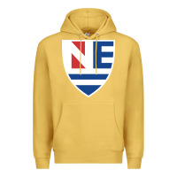 Antique Gold new england college shield vectorized Premium Hoodie - linhVisuals