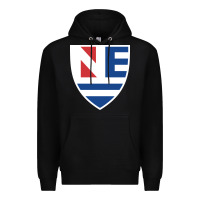 Black new england college shield vectorized Premium Hoodie - linhVisuals