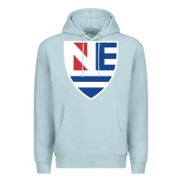 Blue Mist new england college shield vectorized Premium Hoodie - linhVisuals