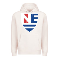 Pale Pink new england college shield vectorized Premium Hoodie - linhVisuals