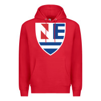 Red new england college shield vectorized Premium Hoodie - linhVisuals