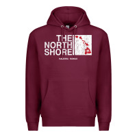 Burgundy hawaii islands north shore haleiwa vintage style t shirt Premium Hoodie - linhVisuals