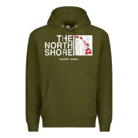 Army Green hawaii islands north shore haleiwa vintage style t shirt Premium Hoodie - linhVisuals