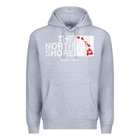 Heather Grey hawaii islands north shore haleiwa vintage style t shirt Premium Hoodie - linhVisuals