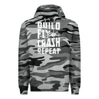 Slate Camo drone tshirt shirts for multicopter boy men kids fpv pilot t shirt Premium Hoodie - linhVisuals