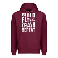 Burgundy drone tshirt shirts for multicopter boy men kids fpv pilot t shirt Premium Hoodie - linhVisuals