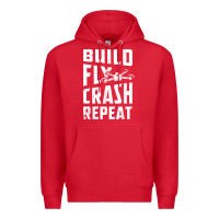 Red drone tshirt shirts for multicopter boy men kids fpv pilot t shirt Premium Hoodie - linhVisuals
