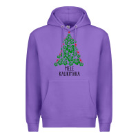 Purple hawaiian christmas tree mele kalikimaka hawaii tropical t shirt Premium Hoodie - linhVisuals