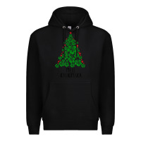 Hawaiian Christmas Tree Mele Kalikimaka Hawaii Tropical T Shirt Premium Hoodie | Teevron