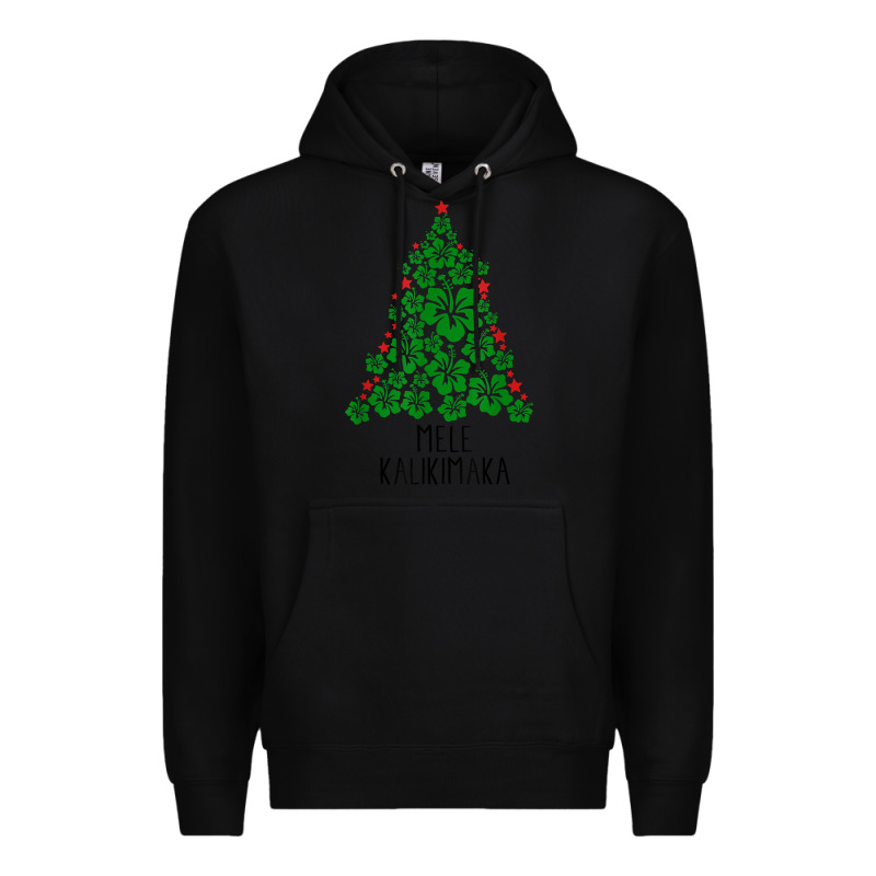 Hawaiian Christmas Tree Mele Kalikimaka Hawaii Tropical T Shirt Premium Hoodie by linhVisuals | Teevron