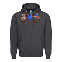 Smoke Peace Love Motocross Zipper Hoodie - RanaPortraitStore