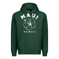 Sports Green hawaii flower for women hibiscus maui hawaii t shirt Premium Hoodie - linhVisuals