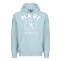 Blue Mist hawaii flower for women hibiscus maui hawaii t shirt Premium Hoodie - linhVisuals