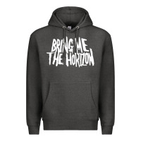Charcoal Heather be happy Premium Hoodie - linhVisuals