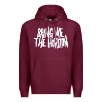 Burgundy be happy Premium Hoodie - linhVisuals