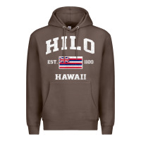 Coffee hilo hawaii hi vintage state athletic style t shirt Premium Hoodie - linhVisuals