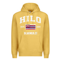 Antique Gold hilo hawaii hi vintage state athletic style t shirt Premium Hoodie - linhVisuals