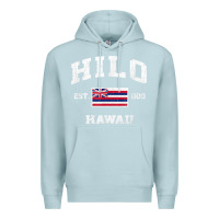 Blue Mist hilo hawaii hi vintage state athletic style t shirt Premium Hoodie - linhVisuals
