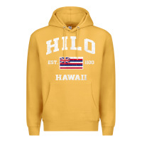 Mustard hilo hawaii hi vintage state athletic style t shirt Premium Hoodie - linhVisuals