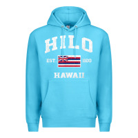 Ocean Blue hilo hawaii hi vintage state athletic style t shirt Premium Hoodie - linhVisuals