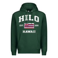 Sports Green hilo hawaii hi vintage state athletic style t shirt Premium Hoodie - linhVisuals
