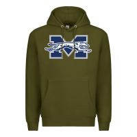 Army Green moravian merch, greyhounds Premium Hoodie - linhVisuals
