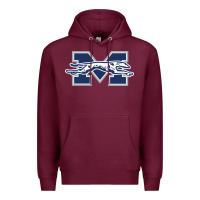 Burgundy moravian merch, greyhounds Premium Hoodie - linhVisuals