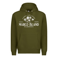 Army Green marco island fl florida's last paradise paradise coast raglan baseball Premium Hoodie - linhVisuals