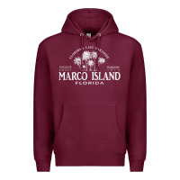Burgundy marco island fl florida's last paradise paradise coast raglan baseball Premium Hoodie - linhVisuals
