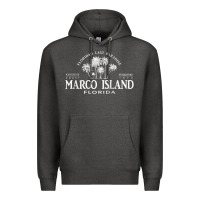 Charcoal Heather marco island fl florida's last paradise paradise coast raglan baseball Premium Hoodie - linhVisuals