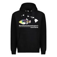 Black humuhumunukunukuapua'a hawaii state fish t shirt Premium Hoodie - linhVisuals