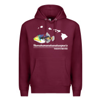 Burgundy humuhumunukunukuapua'a hawaii state fish t shirt Premium Hoodie - linhVisuals
