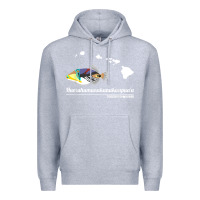 Heather Grey humuhumunukunukuapua'a hawaii state fish t shirt Premium Hoodie - linhVisuals