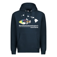 Navy humuhumunukunukuapua'a hawaii state fish t shirt Premium Hoodie - linhVisuals
