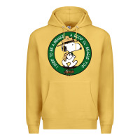 Antique Gold beagle scout patrol wood badge Premium Hoodie - linhVisuals