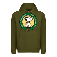 Army Green beagle scout patrol wood badge Premium Hoodie - linhVisuals