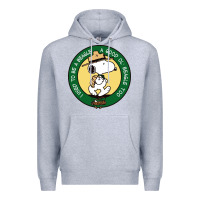 Heather Grey beagle scout patrol wood badge Premium Hoodie - linhVisuals