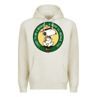 Oatmeal Heather beagle scout patrol wood badge Premium Hoodie - linhVisuals