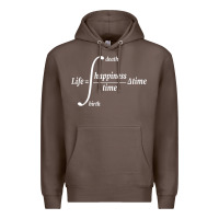 Coffee math teacher integral of life happiness time geeky math Premium Hoodie - linhVisuals