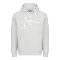 Dove Grey math teacher integral of life happiness time geeky math Premium Hoodie - linhVisuals