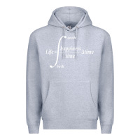 Heather Grey math teacher integral of life happiness time geeky math Premium Hoodie - linhVisuals
