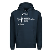 Navy math teacher integral of life happiness time geeky math Premium Hoodie - linhVisuals