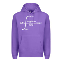 Purple math teacher integral of life happiness time geeky math Premium Hoodie - linhVisuals