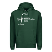 Sports Green math teacher integral of life happiness time geeky math Premium Hoodie - linhVisuals
