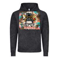 Vintage Black teacher messy bun tumbler Vintage Hoodie - BarkalooDesign