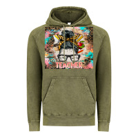 Vintage Olive teacher messy bun tumbler Vintage Hoodie - BarkalooDesign