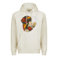 Oatmeal Heather Dirty honey Premium Hoodie - linhVisuals