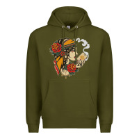 Army Green Dirty honey Premium Hoodie - linhVisuals