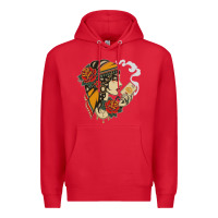 Red Dirty honey Premium Hoodie - linhVisuals