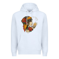 White Dirty honey Premium Hoodie - linhVisuals